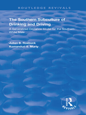 cover image of The Southern Subculture of Drinking and Driving